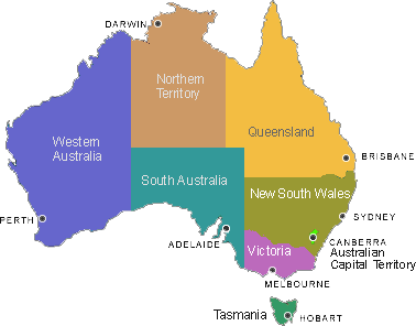 australia map